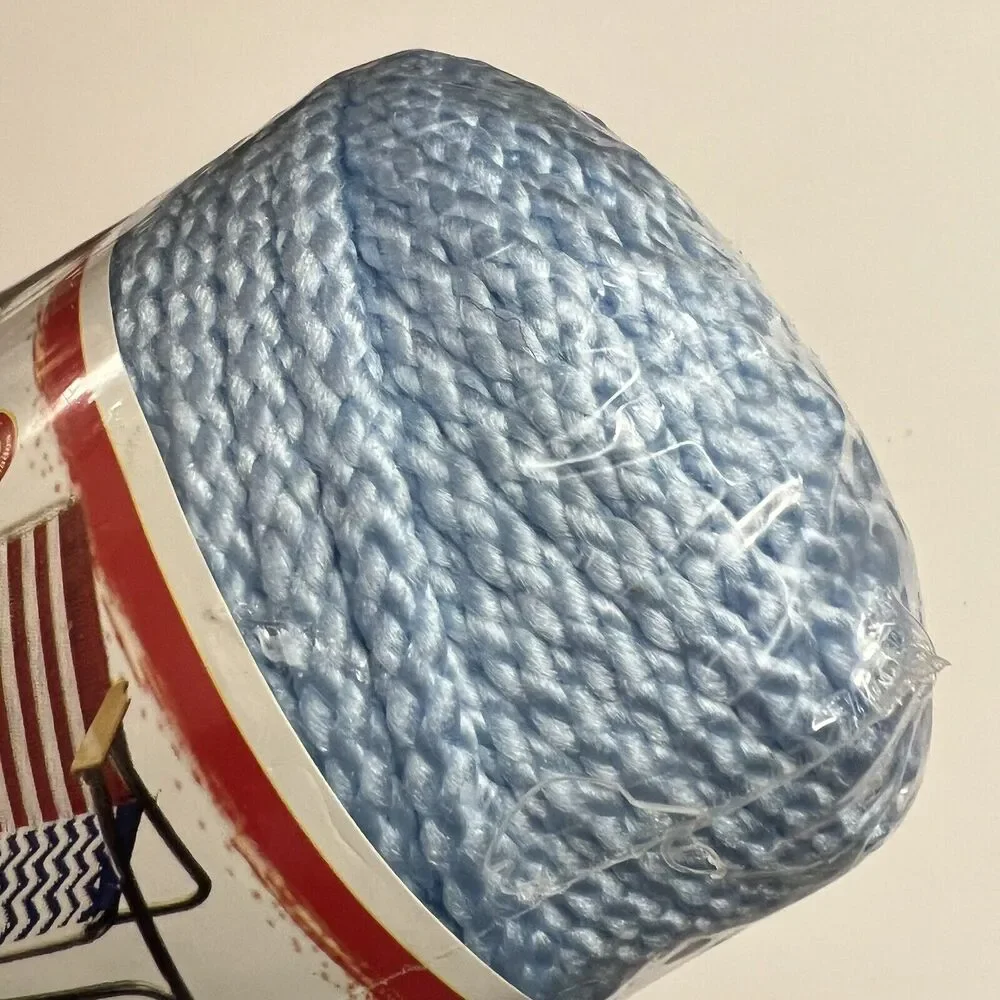 Bonnie Craft Cord 6mm 100 Yards Crochet Knit Knotting Weaving Macrame Sky Blue